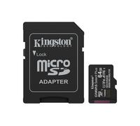Kingston Canvas Select Plus Scheda di memoria microSD 64GB microSDXC Gen3 100MB/s A1 Adattatore SD incluso - SDCS3/64GB