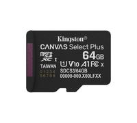 Kingston Technology 64GB micSDXC Canvas Select Plus Gen3 100R A1 [Adattatore SD non incluso] (KTC 64GB Canvas Plus microSD)