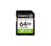 Kingston Technology 64GB SDXC Canvas Select Plus Gen3 100MB/s C10 UHS-I U1 V10