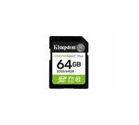 Kingston Technology 64GB SDXC Canvas Select Plus Gen3 100MB/s C10 UHS-I U1 V10