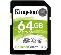 Kingston Technology Scheda SDXC Canvas Select Plus 100R C10 UHS-I U1 V10 da 64GB