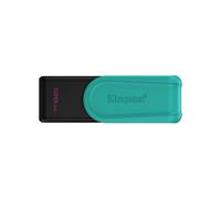 Kingston Technology DataTraveler 128GB Portable USB 3.2 Gen 1 Exodia S [Nero/Turchese] (Kingston DataTraveler Exodia S DTXS/128GB USB Flash Drive, 128GB, USB 3.2, Black/Green, Swivel Cap Design)