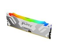 Kingston FURY Renegade Bianco RGB XMP 32GB 6400MT/s DDR5 CL32 DIMM Memoria Gaming per Computer Fissi- KF564C32RWA-32