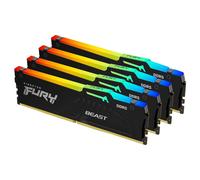 Kingston Technology FURY Beast 128 GB 5200 MT/s DDR5 CL40 DIMM (Kit da 4 moduli) RGB XMP