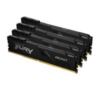 FURY Beast memoria 128 GB 4 x 32 GB DDR4 3600 MHz Nero, 128 GB, 4 x 32 GB, DDR4, 3600 MHz, 288-pin DIMM