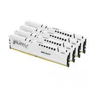 Kingston Technology FURY Beast 128GB 5600MT/s DDR5 CL40 DIMM (Kit di 4) Bianco XMP