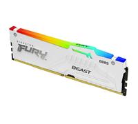 Kingston FURY Beast Bianco RGB 32GB 5600MT/s DDR5 CL36 DIMM Memoria Gaming per Computer Fissi Modulo Singolo AMD EXPO/ Intel XMP - KF556C36BWEA-32