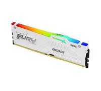 Kingston FURY Beast Bianco RGB 32GB 6000MT/s DDR5 CL30 DIMM Memoria Gaming per Computer Fissi Modulo Singolo AMD EXPO/ Intel XMP - KF560C30BWEA-32