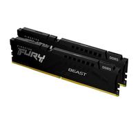 Memoria Kingston Technology FURY Beast 64GB 6400MT/s DDR5 CL32 DIMM (Kit of 2) Black EXPO [KF564C32BBEK2-64]