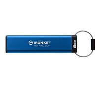 Kingston Technology IronKey Keypad 200 da 8 GB, FIPS 140-3 livello 3 (in fase di approvazione) crittografata AES-256 (IKKP200/8GB)