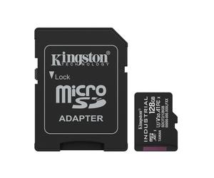 Kingston Technology Scheda 128GB microSDXC Industriale C10 A1 pSLC + adattatore SD - Nouvo