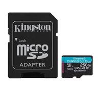 Kingston Technology Scheda microSDXC Canvas Go Plus Gen4 200MB/s A2 U3 V30 da 256 GB + adattatore