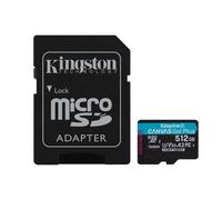 Kingston Canvas Go Plus microSDXC Scheda Di Memoria Gen4 200MB/s A2 U3 V30 512GB Adattatore Incluso-SDCG4/512GB
