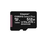 Kingston Technology Scheda micSDXC Canvas Select Plus 100R A1 C10 da 512GB confezione singola senza adattatore