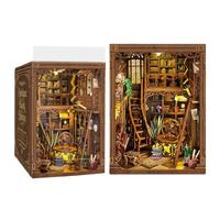 KingStora Casa del libro antica - Kit per archivio di scene in miniatura 3D, angolo classico per biblioteca, per adulti, regalo artigianale di alta qualità per hobby