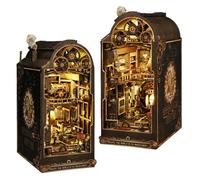 KingStora Steampunk Industrial Machinery DIY Book Nook - Movimenti meccanici della rivoluzione industriale - Puzzle 3D, fermalibri fatto a mano per adulti