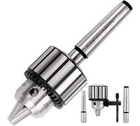 KingTool Set di 4 mandrini per trapano, mandrino da 1/2" con chiave per mandrino con albero conico Morse #1 (JT33-MT1) e #2 (JT33-MT2)