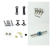 KingVal Vite a testa sferica + sedile tampone sterzo + snodo dello sterzo + asta di trazione posteriore + cuscinetto + albero motore + chiave a bussola esagonale compatibile con WLtoys K969 K979 K989