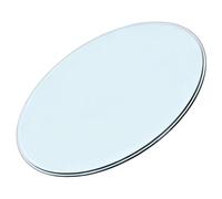 KingWich Tavolo rotondo in vetro temperato, superficie in vetro trasparente spesso 8 mm, multiuso, per tavolo da pranzo, patio, caffè, tavolino (dimensioni: 85 cm)
