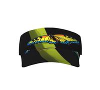 Kingww Cappelli con visiera a farfalla appoggiata sul palo di bambù per donne e uomini, cappello da baseball vuoto per sport, visiera da tennis, visiera da golf, nero
