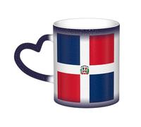 Kingww Repubblica Dominicana - Tazza magica reattiva al calore, 325 ml, un'esperienza di bevande che cambia colore con la temperatura