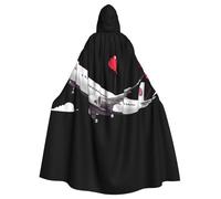 Kingww The Plane That Express, mantello con cappuccio per Halloween per uomini e donne: mantello leggero in poliestere con cappuccio, perfetto per cosplay, Halloween e feste in costume