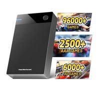 Kinhank Disco rigido esterno 12T con oltre 96000 giochi classici, disco rigido da gioco retrò include oltre 6000 giochi 3D, USB 3.0, 12 TB, console disco rigido portatile per Win 7/8/10/11, regalo per