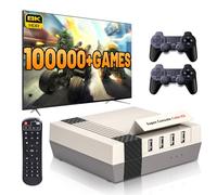 Kinhank Super Console Cube X3 Retro Console con 100000+ giochi, EmuELEC 4.5/Android 9.0/CoreELEC 3 Sistemi in 1,2.4G+5G, BT 4.0, Compatibile con PSP/PS1/Arcade