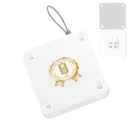 KINHARD Chiudiporta Automatico Bianco Senza Fori, Chiudi Porta Automatico 1000G con Cavo 1,2m per Interno, Balcone e Ingresso