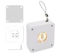 KINHARD Chiudiporta Automatico Senza Foratura, 1000G Chiudiporta a Molla con 1 Metro di Cavo Metallico, per Porte Interne ed Esterne, Portefinestre con Chiudi Porta Regolabile