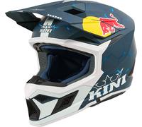 Kini MX3 Red Bull 1.0, casco da motocross S male Opaco Blu Scuro/Bianco/Blu