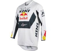 Kini Red Bull 2.0 Maglia da motocross, bianco/nero/rosso, Taglia XL