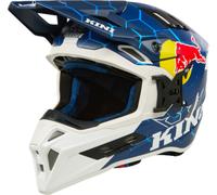 Kini EXC Red Bull 1.0, casco da motocross M male Blu Scuro/Bianco/Blu
