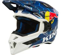 Kini EXC Red Bull 1.0, casco da motocross XS male Blu Scuro/Bianco/Blu