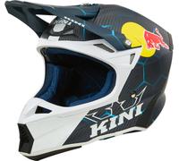 Kini Red Bull MXC2 2.0 Carbon Casco da motocross, blu/bianco, Taglia M