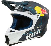 Kini Red Bull MXC2 2.0 Carbon Casco da motocross, blu/bianco, Taglia XS