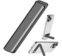 Kinizuxi Porta Telefono Scrivania,Alluminio Verticale e Orizzontale Supporto Smartphone,Angolo Regolabile Porta Telefono Scrivania Compatibile con iPhone Samsung Huawei Tutti gli Smartphone-Nero