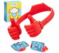 Kinizuxi Regalini di Natale Thumbs Up Lazy Phone Stand Supporto per Scrivania,Supporto Universale per Telefono cellulare Per Scrivania, Supporto per Cellulare Smartphone per iPhone iPad (Rosso)
