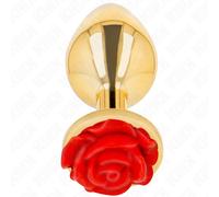 Kink - Analplug con rosa rossa 1 St