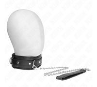 Kink - collana con cinturino in similpelle spugna modello 3 regolabile 37-54 cm x 3 cm
