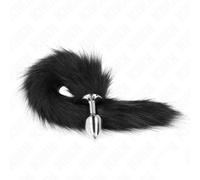 Kink Fox Tail with Metal Plug Black