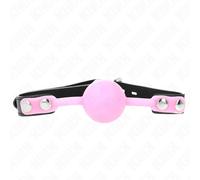 Kink Luminous Silicone Ball Gag 4cm Pink
