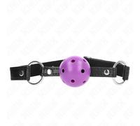 Kink - palla dura cava viola 4.5 cm bavaglio 63.5 x 2 cm