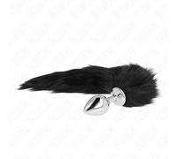 Kink - plug anale misura m 8 x 3,5 cm con coda sintetica 40 cm nero