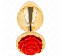 Kink - plug anale oro rosa rosso taglia s