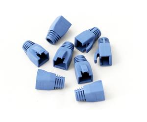Kink Protection Sleeves, for RJ45 Modular plugs color blue, for cables up to 7.5mm diameter, 100 pieces