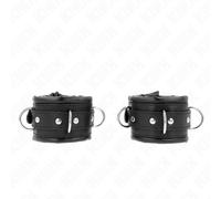 Kink - resistenza da polso pesante con fodera in pelliccia nera regolabile 20-30 cm x 6 cm