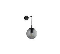 Kinkiet ESME 1xE27 5386 vetro grafite Ø18cm