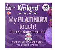KinKind Purple Shampoo Bar - My PLATINUM Touch! Shampoo Bar solido per capelli biondi, argentati e bianchi | Shampoo Bar da viaggio per capelli nel Regno Unito | 50 g, Confezione singola