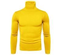 KINKOC olcevita da Uomo Collo Alto Slim Fit Maglione Pullover a Maniche Lunghe Casual Basic Alto Roll Neck